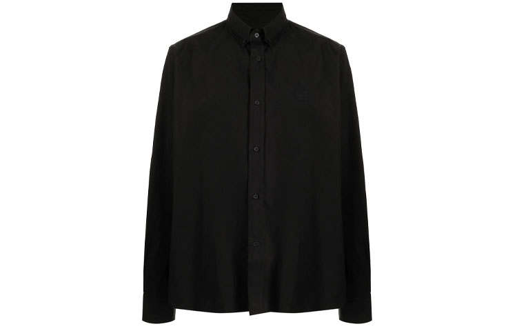 KENZO KENZO Shirts Men's Black Lapel Moderate Other