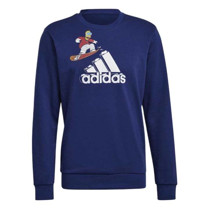 Adidas Adidas Sweatshirts Men's Blue Crew Neck Moderate Regular