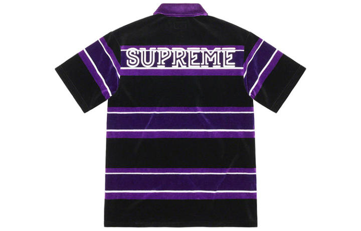 Supreme Supreme Stripe Velour Polo