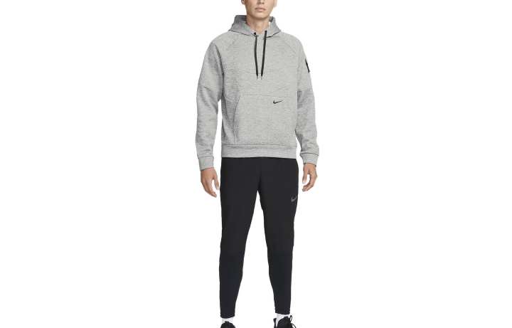 Nike Nike Sweatshirts Men's Gray Hooded Moderate Regular