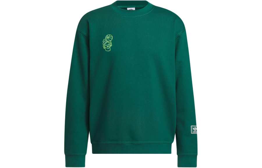 Adidas Originals Hoop York City Sweatshirt Unisex Forest Green