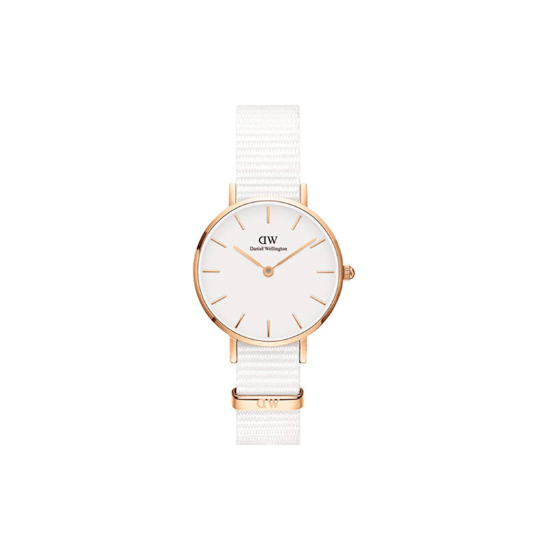 DW/DanielWellington Daniel Wellington DW Watch Women's Wrist Watches Quartz Movement Nylon Strap 28mm White Dial Women's Watch