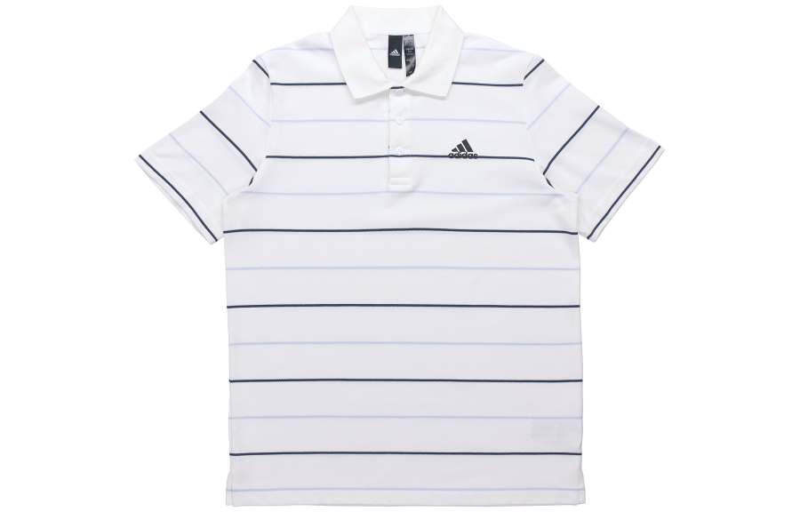 Adidas Adidas Polo Shirts Men's White Polo Collar Moderate Straight Fit
