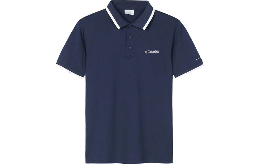 Columbia Polo Shirts Men's Navy Blue Moderate