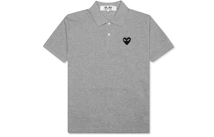 CDG Play Polo Shirts Men's Polo Collar Moderate Straight Fit