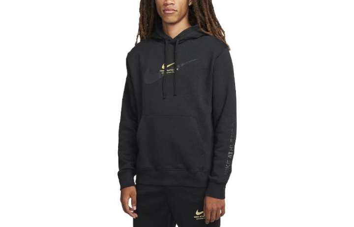 Nike Nike Sweatshirts Men's Black Hooded Moderate Regular