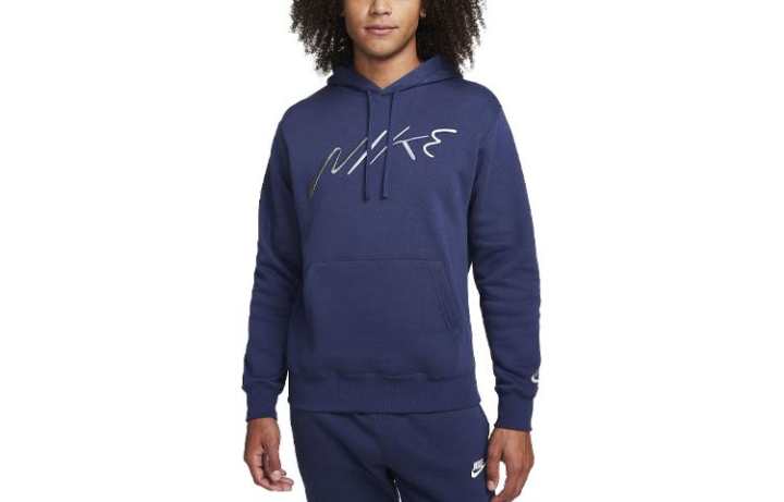 Nike Nike Sweatshirts Men's Marine Blue Hooded Moderate Regular