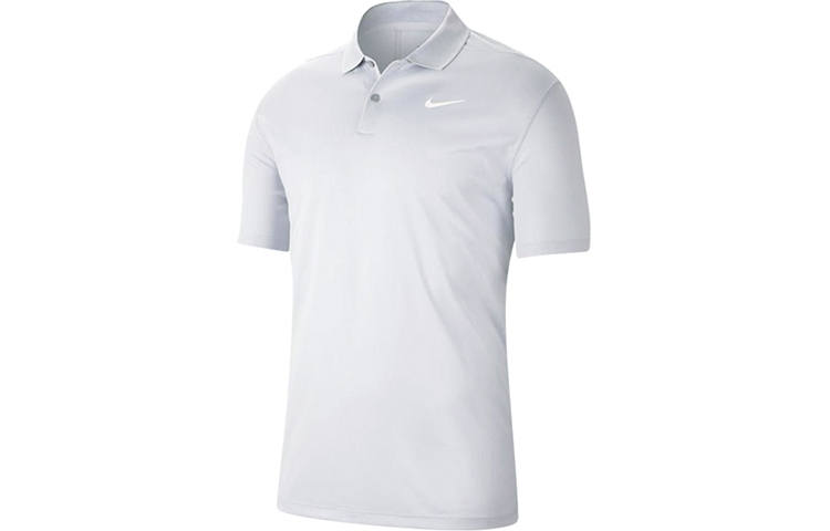 Nike Nike Polo Shirts Men's Shadow Gray Polo Collar Moderate Straight Fit