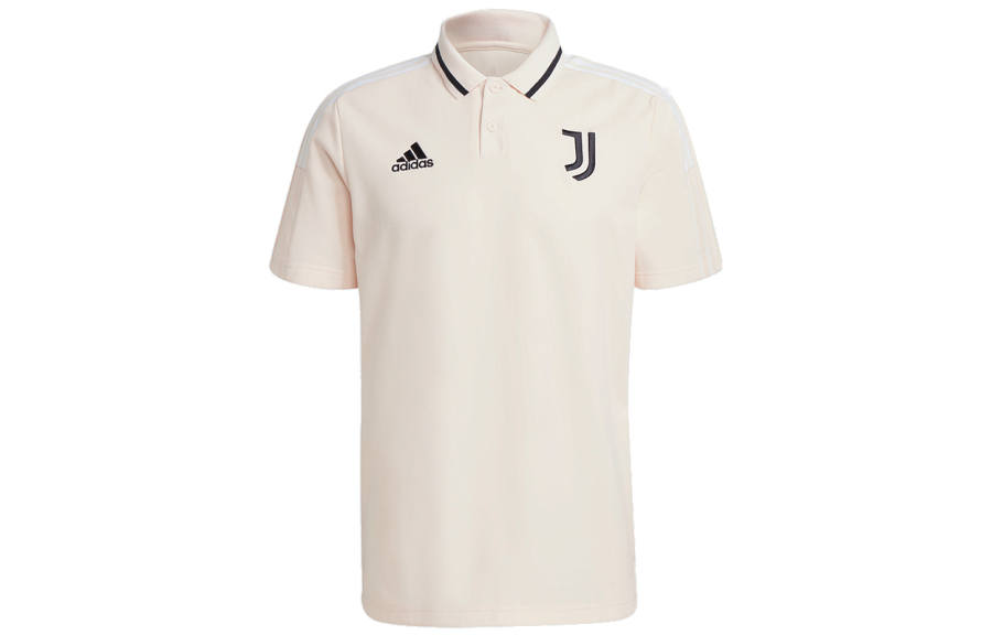 Adidas Adidas Polo Shirts Men's Pink Polo Collar Moderate Straight Fit