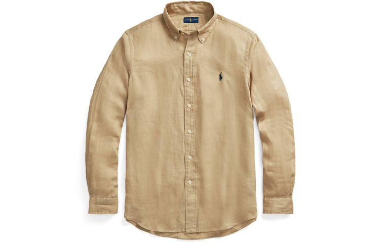 Polo Ralph Lauren SS23 Shirt Classic Version Men's Brown