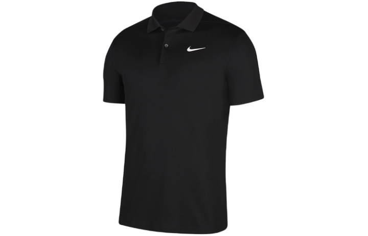 Nike Nike Polo Shirts Men's Black Polo Collar Moderate Straight Fit