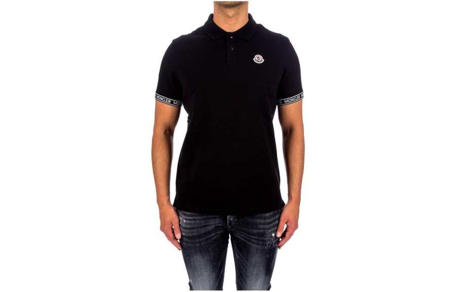 Moncler SS22 Polo Shirts Men's Black Moderate