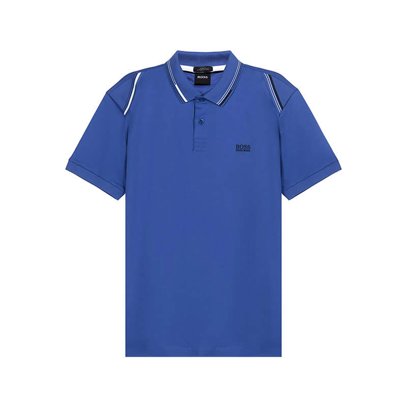 HUGO BOSS Short Sleeved Polo Shirt Men's Dark Blue