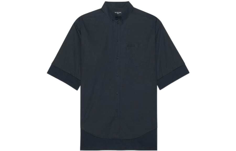 Balenciaga Shirts Unisex Black Lapel Moderate Other