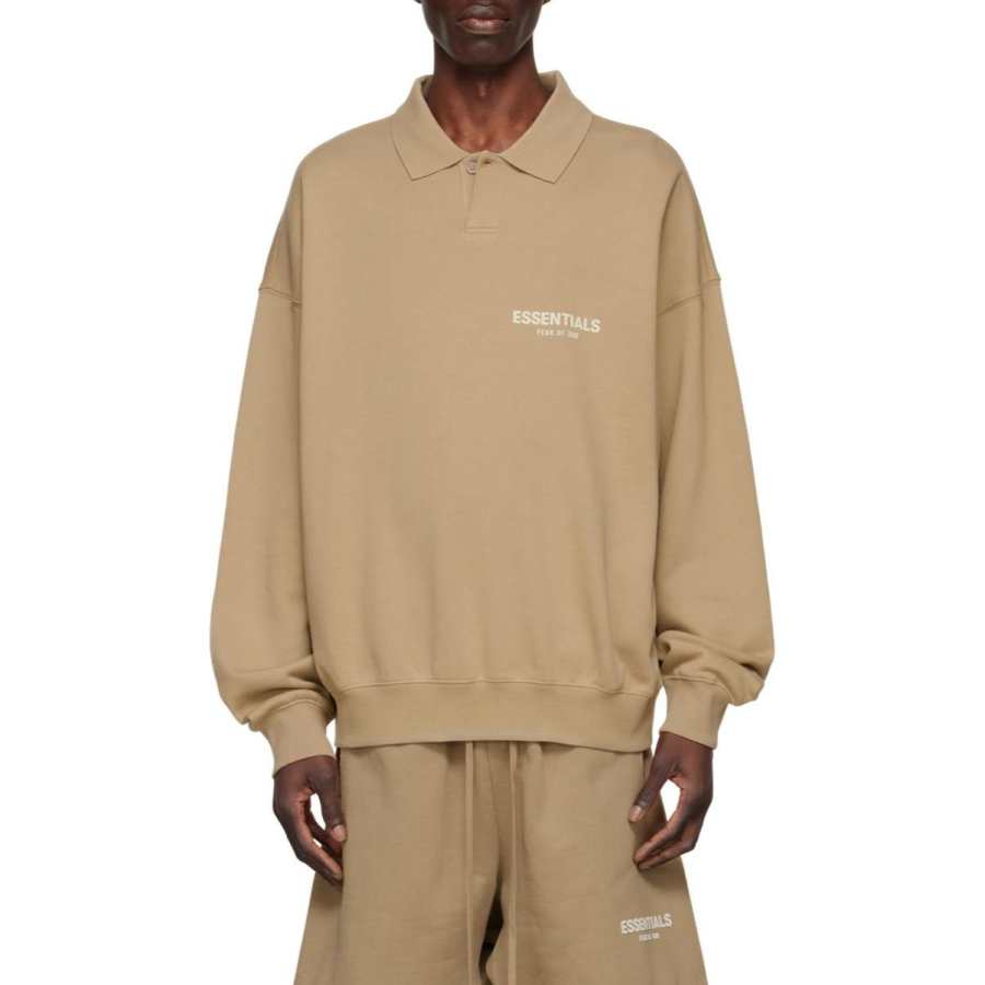 Fear Of God Essentials Logo Patch Velour Shorts