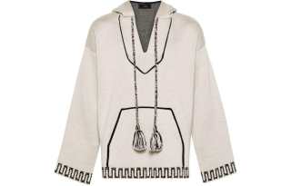 Alanui Patterned jacquard Knitted Hoodie