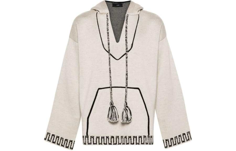 Alanui Patterned jacquard Knitted Hoodie