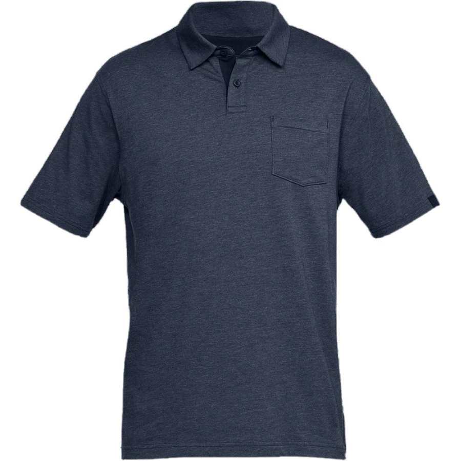 Under Armour Polo Shirts Men's Blue Polo Collar Moderate Straight Fit