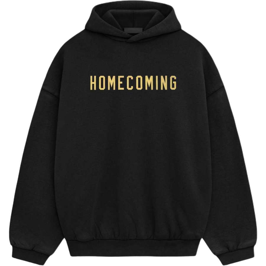 Fear Of God Essentials Slogan Printed Long Sleevd Hoodie
