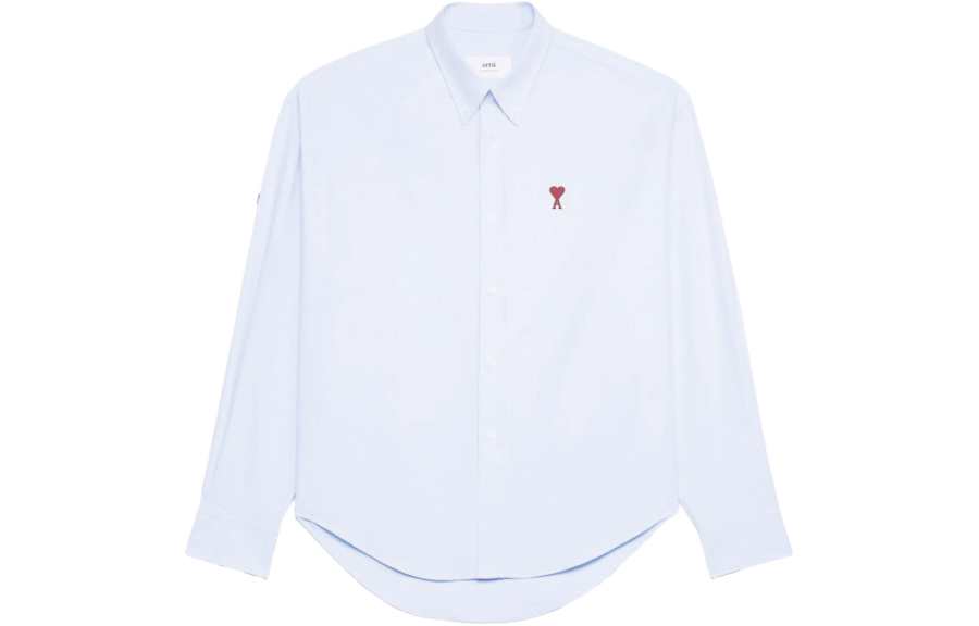 AMIPARIS Ami Paris Logo Embroidered Buttoned Shirt