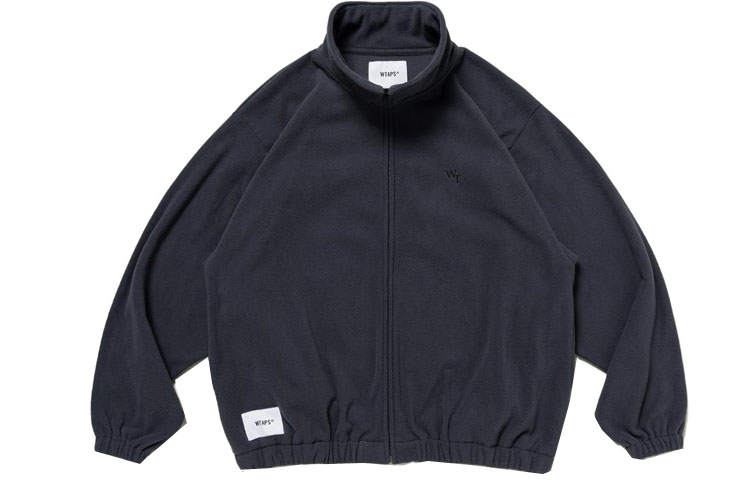 WTAPS WTAPS Sweatshirts Men's Charcoal Gray Stand Collar Moderate Cardigan