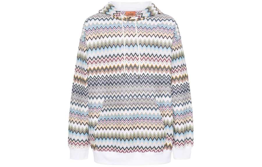 MISSONI MISSONI Zigzag Woven Drawstring Hoodie