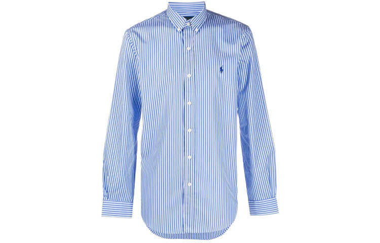 Polo Ralph Lauren Shirts Men's Blue Pointed Collar Moderate Other