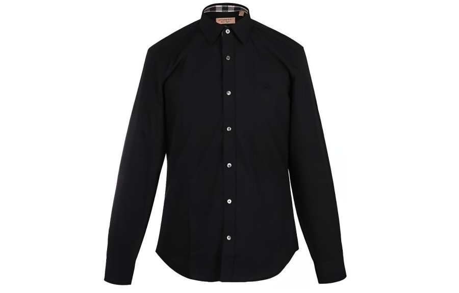 Burberry Shirts Men's Black Moderate