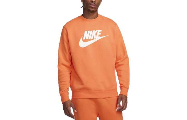 Nike Nike Sweatshirts Unisex Orange Crew Neck Moderate Regular