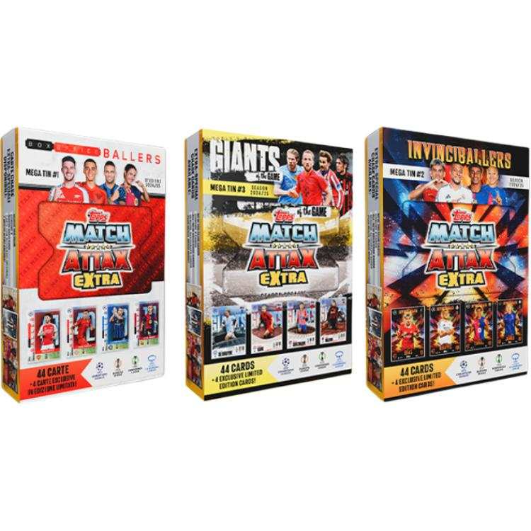 Topps 2024 25 Topps Match Attax Extra Large Iron Box Set Sports Cards 3 Box Included
