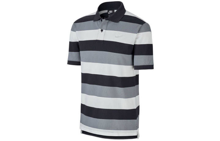 Nike Nike Polo Shirts Men's Black Gray Color Polo Collar Moderate Straight Fit