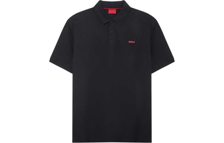 HUGO BOSS Short Sleeved Polo Shirt Men's Black