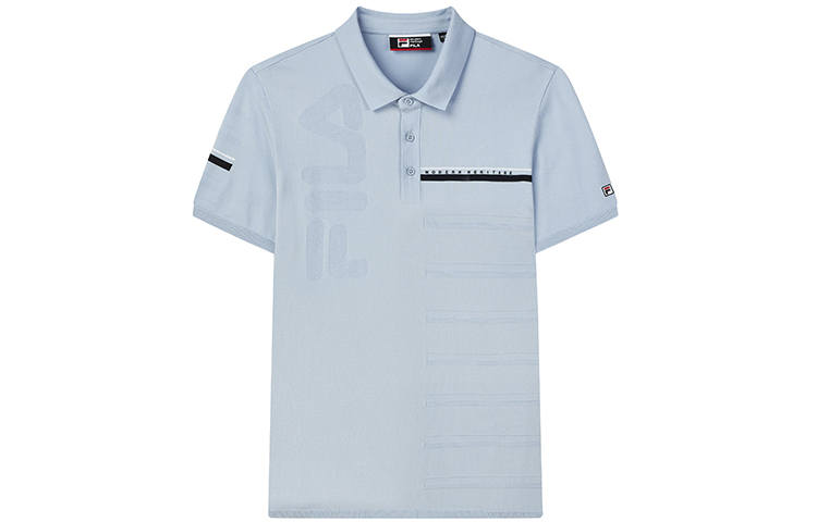 FILA Polo Shirts Men's Zen Blue Polo Collar Moderate Straight Fit