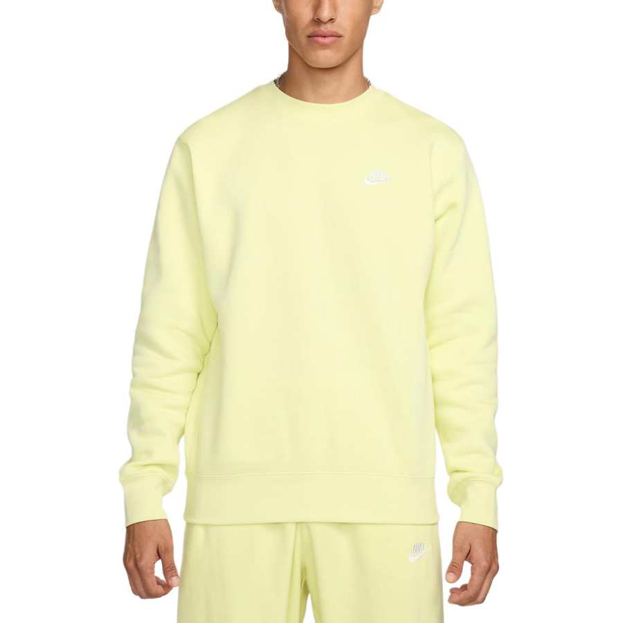 Nike Nike Sportswear Club Fleece Sweatshirt Men's Yellow Green
