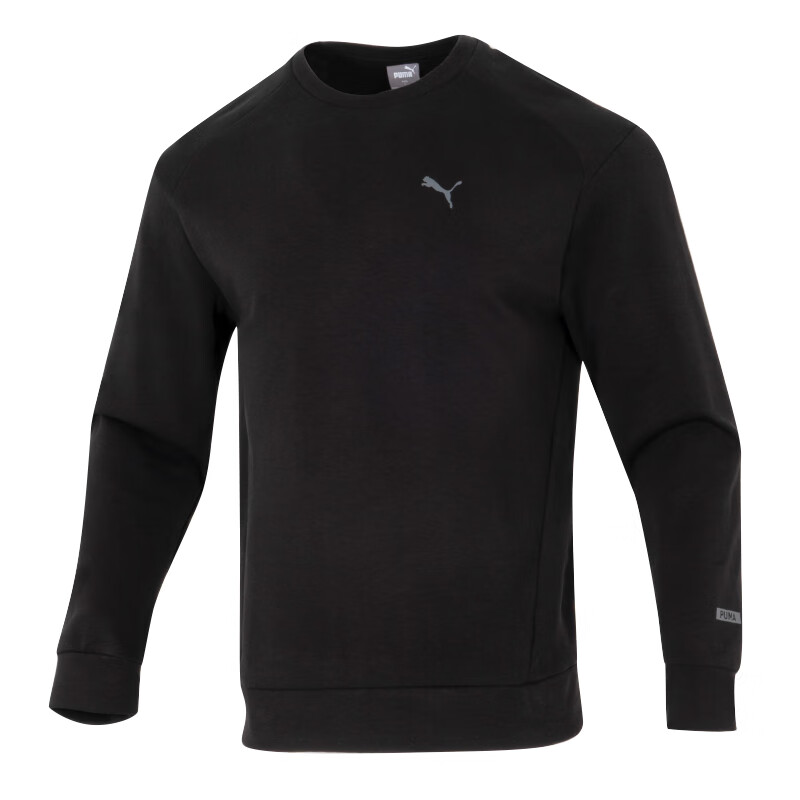 PUMA Sweatshirts Men's Black Crew Neck Moderate Other