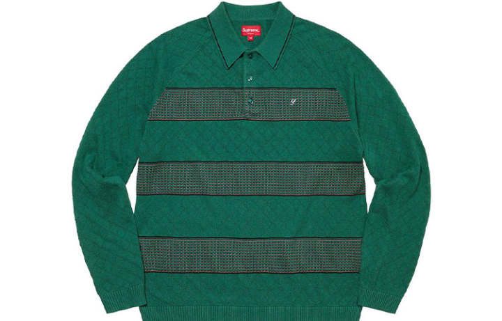 Supreme Supreme Knit Stripe L/S Polo