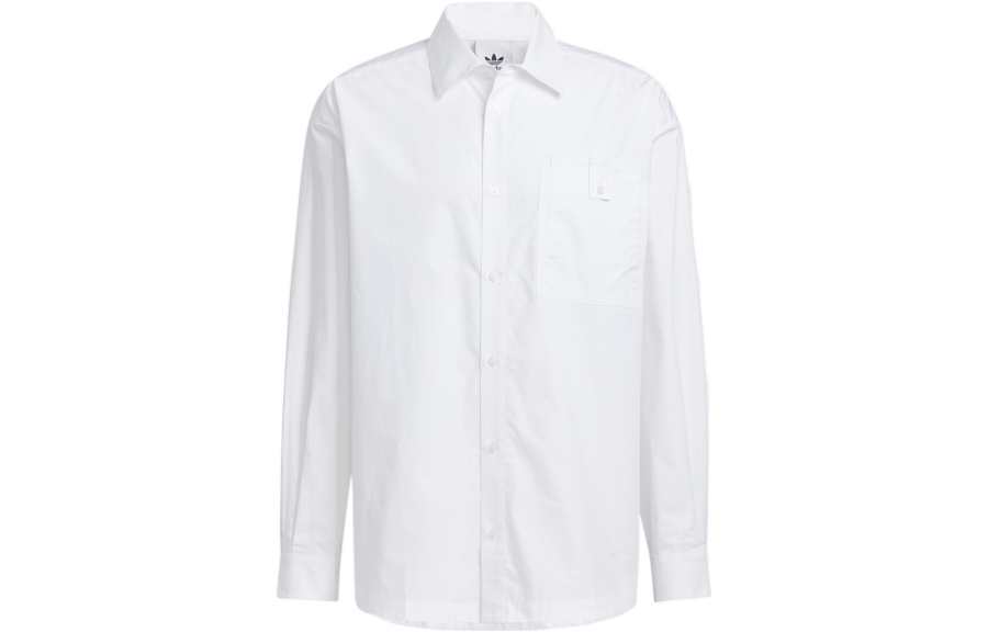 Adidas Originals Shirts Unisex White Lapel Moderate Other