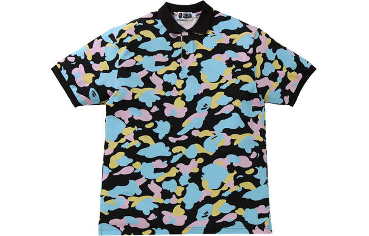 A BATHING APE Bape New Multi Camo Relaxed Polo