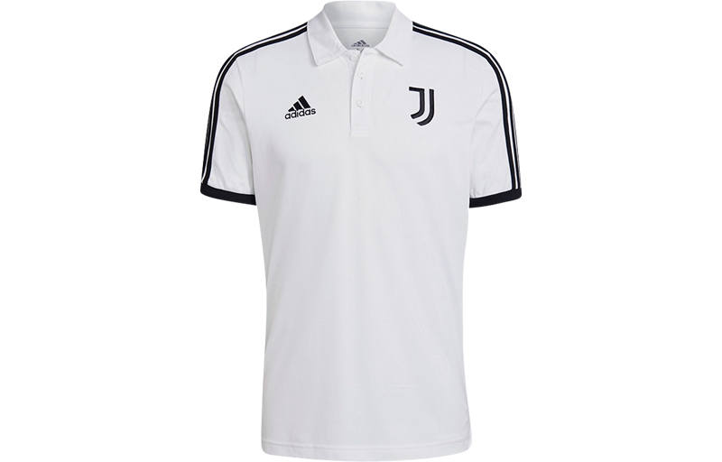Adidas Adidas Polo Shirts Men's White Polo Collar Moderate Straight Fit