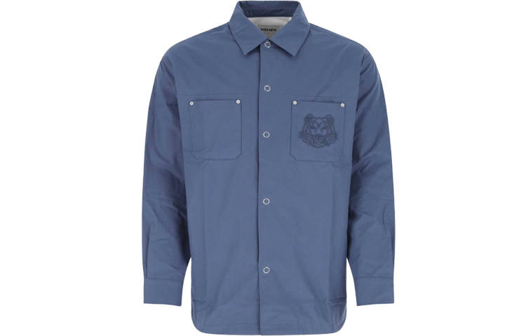 KENZO Classic Tiger Head Shirt Men's Blue