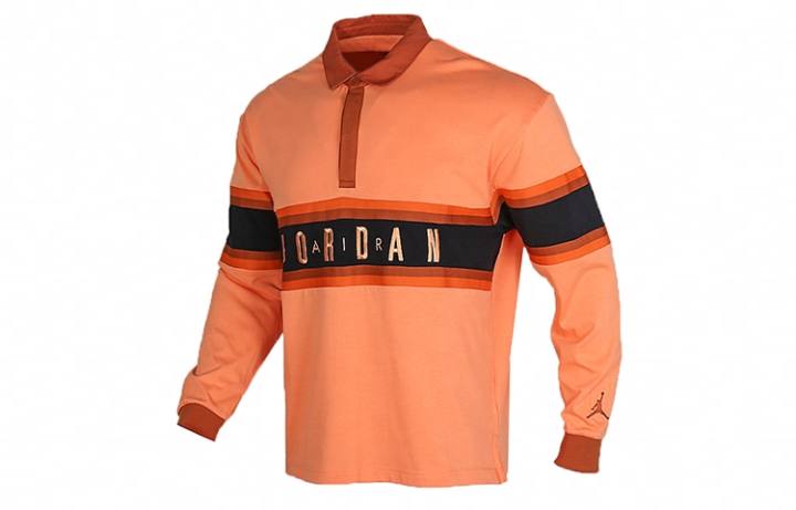 Jordan Jordan Polo Shirts Men's Orange Polo Collar Moderate Other