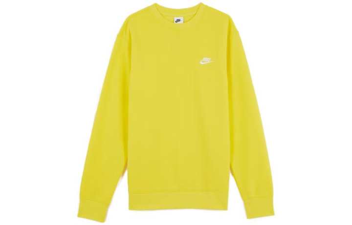 Nike Nike Sweatshirts Men's Yellow Crew Neck Moderate Regular