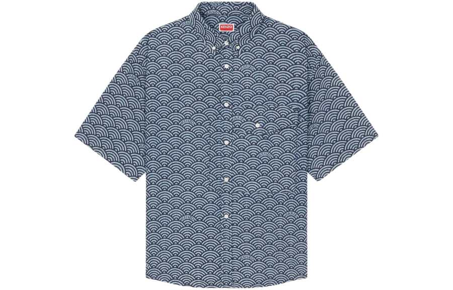 KENZO Seigaiha Short Sleeve Shirt