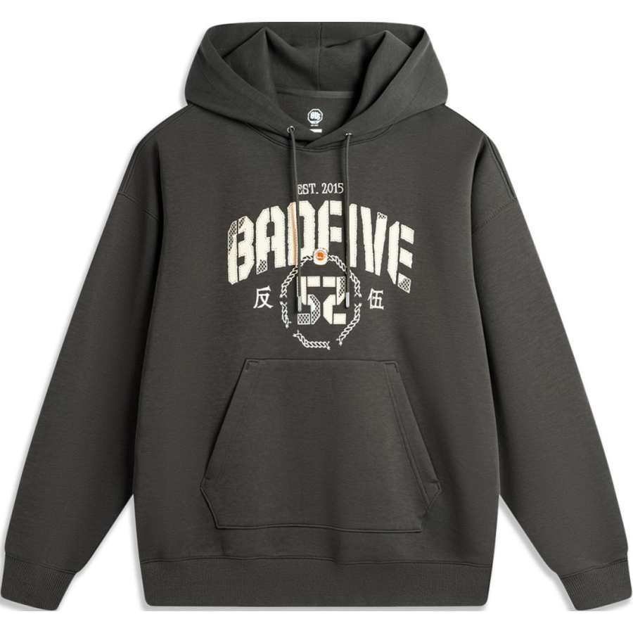 Li-Ning Li Ning BADFIVE Sweatshirt Men's Obsidian Gray