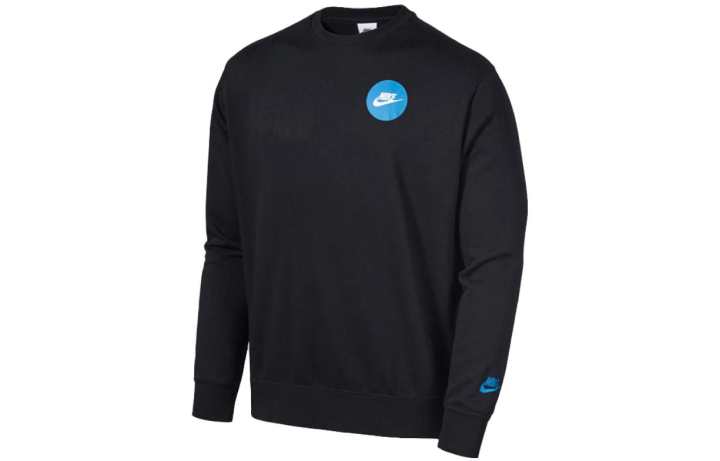 Nike Nike Sweatshirts Men's Black Crew Neck Moderate Regular
