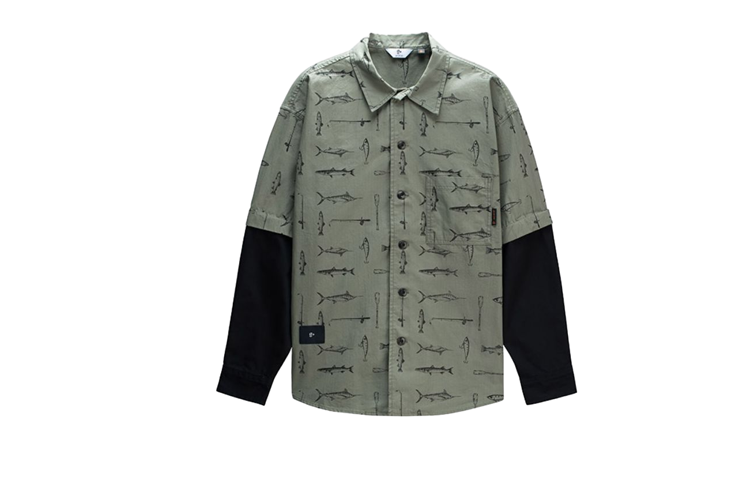 GOLDLION G+ Shirt Men's Khaki Green