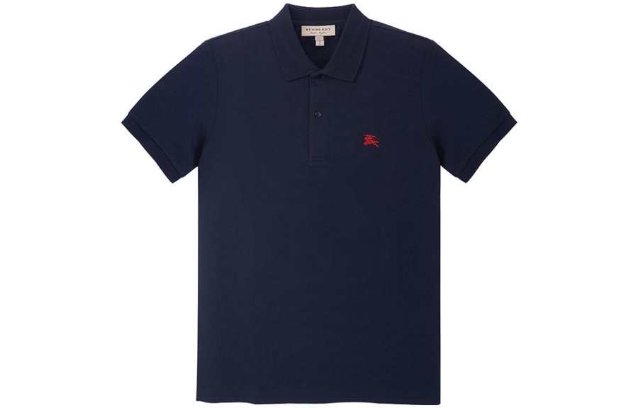 Burberry Oxford Logo Embroidered Polo