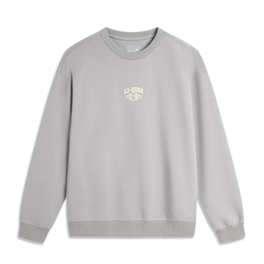 Li-Ning Li Ning Sports Life Collection Sweatshirt Men's Lunar Surface Gray