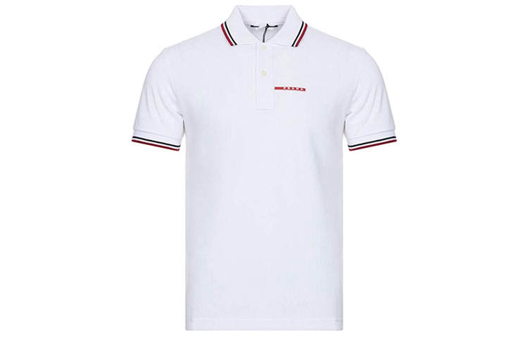 PRADA PRADA Polo Shirts Men's Polo Collar Moderate