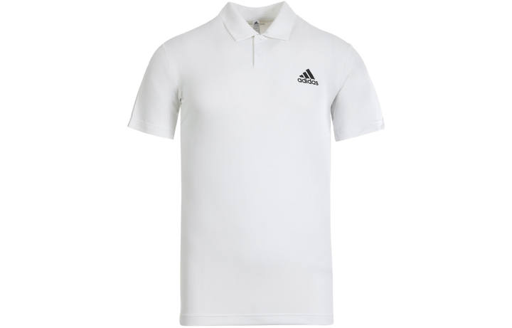 Adidas Adidas Polo Shirts Men's White Polo Collar Moderate Straight Fit